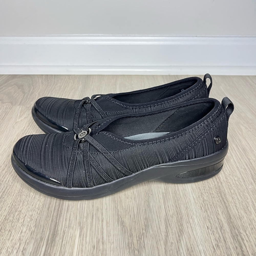 BZees Rosie Womens Black Slip On  Casual Comfort shoes Lightweight Black 8.5